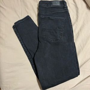 Black American Eagle High Rise Curvy Jegging Jeans